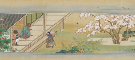酒呑童子絵巻（春部分）